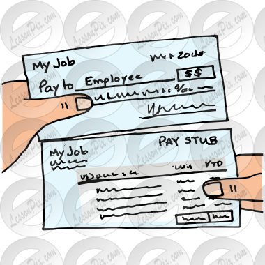 Payroll Check Clipart